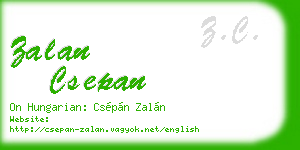 zalan csepan business card